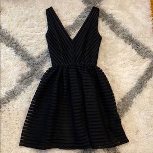 Red by Saks Fifth Avenue Black Fit & Flare Dress